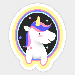 Cute Unicorn Sticker